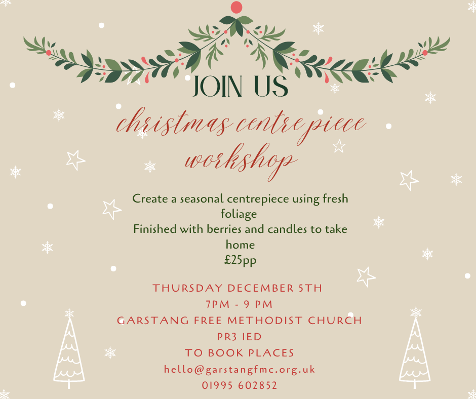 Christmas workshop fb post